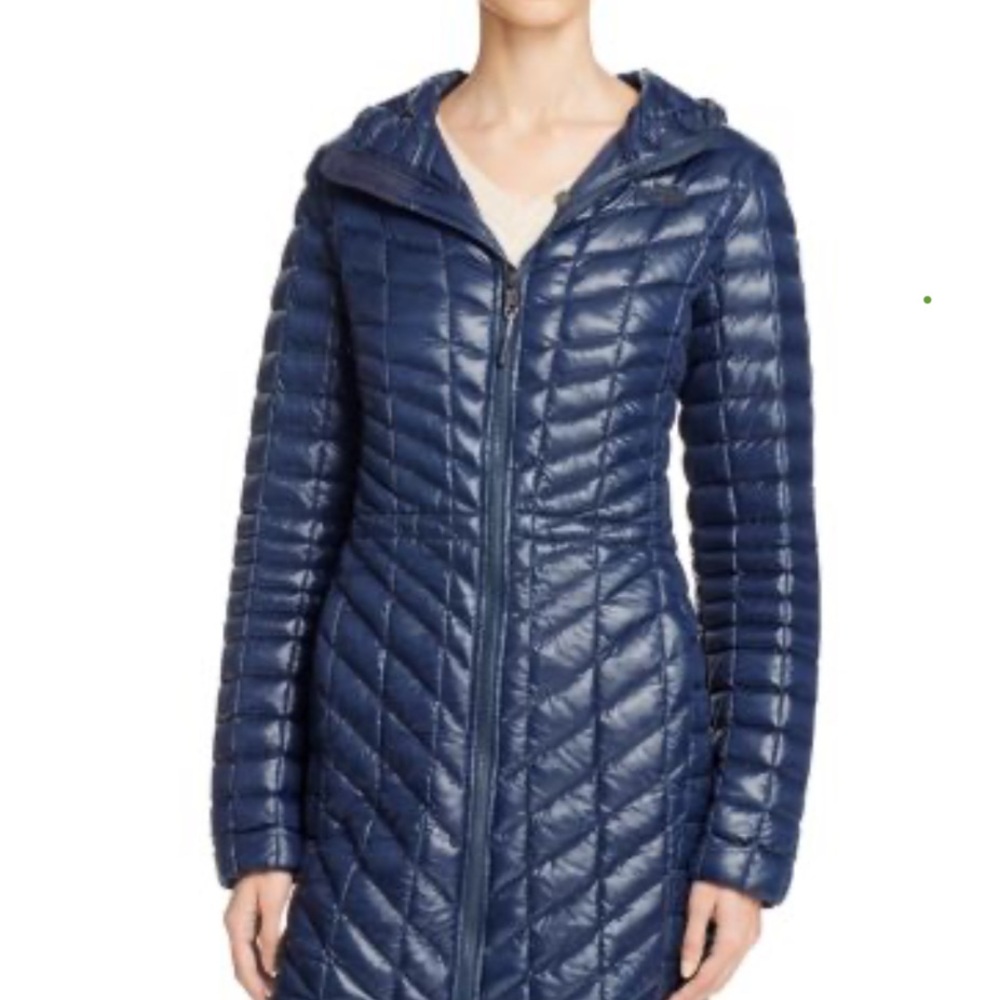 North Face Thermoball Women's Hooded Parka Navy Puffer Jacket